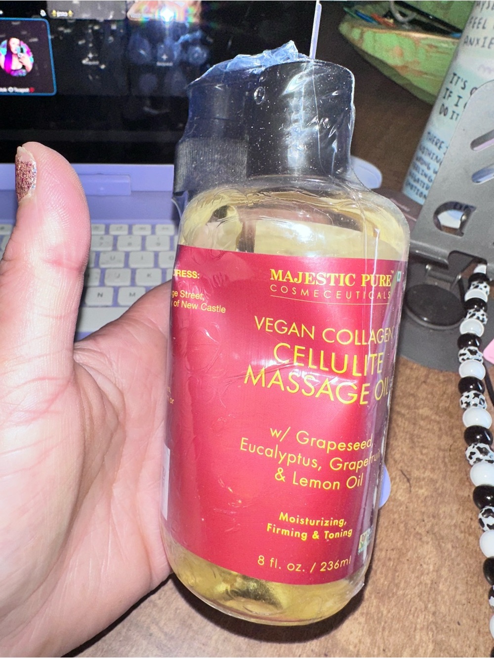 Majestic Pure  Collagen Cellulite Massage Oil